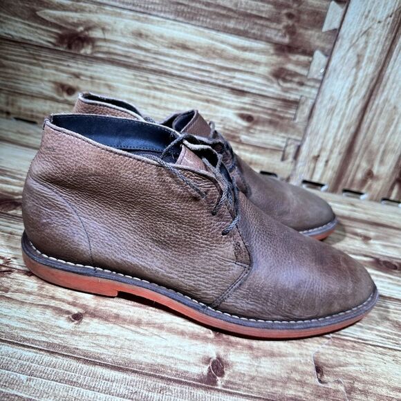 Cole Haan Chukka Boot Mens Size 10 M Curtis Ankle Boots Brown Leather Lace Up - Picture 4 of 7